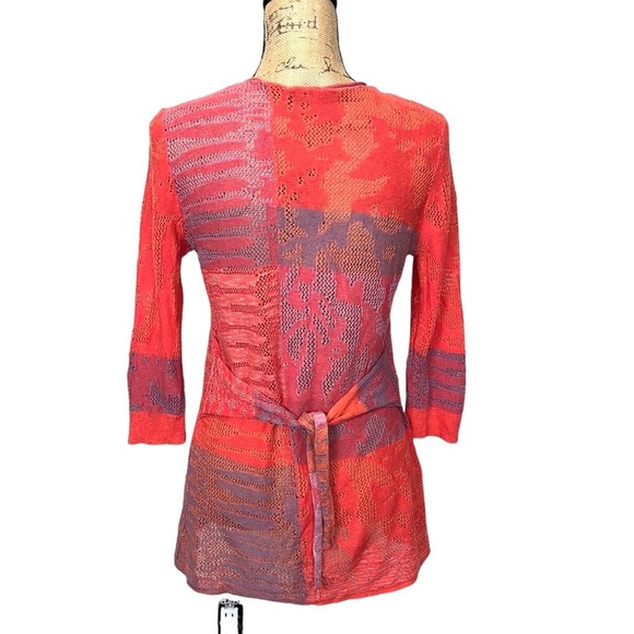 NIC+ZOE Red and Purple Open-Front Cardigan - Picture 2 of 8